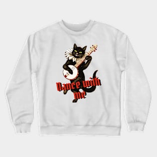Funny dancing cat Crewneck Sweatshirt